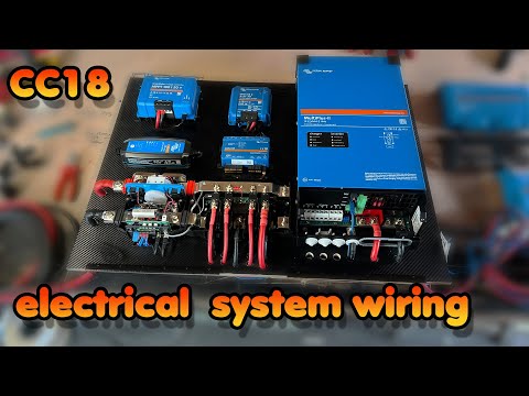 Wiring the full victron electrical system camper conversion CC18