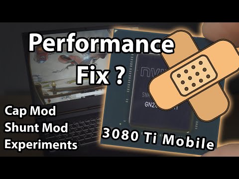 Laptop Cap Mod & Shunt Mod - RTX 3080 Ti Laptop Performance Fix (+ Sequre HT140 review)