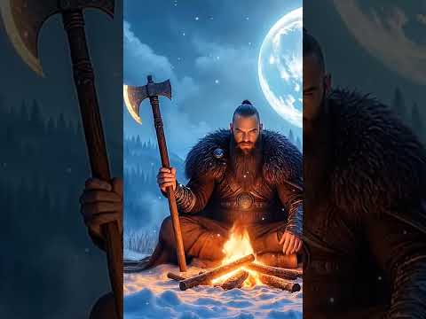 Viking Meditation Under the Full Moon 🌕❄️ | Norse Music for Strength & Calm