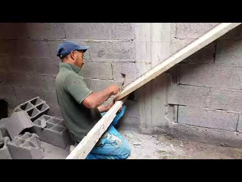 طريقة طرساج نجارة تعمار سلم . Méthode de menuiserie et d'architecture d'escalier Trasaj en détail▶️1