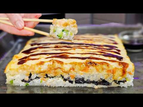 РОЛЛЫ больше НЕ ЗАКАЗЫВАЮ!🍣ЛЕНИВЫЙ ЗАПЕЧЕННЫЙ СУШИ-ТОРТ ✅️ПРОВЕРЕННЫЙ Рецепт от СУШИСТА!