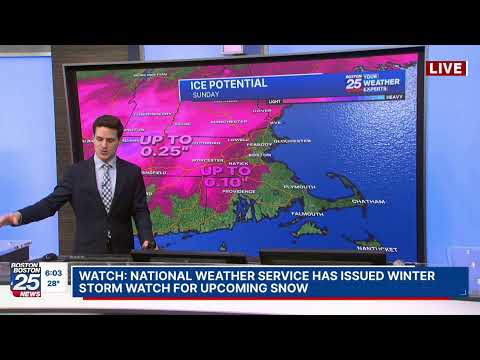 WATCH NOW: National Weather Service has issued Winter Storm Watch for upcoming snow