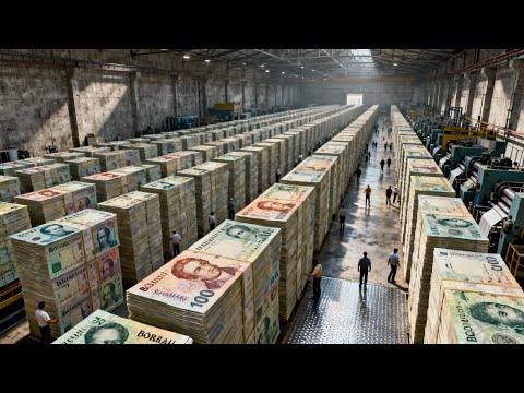 Inside Venezuela Banknote Factory – How Bolivar Paper Money Is Printed (Full Process)