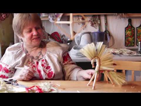 Grasshopper made of corn and straw. Iryna Bilay