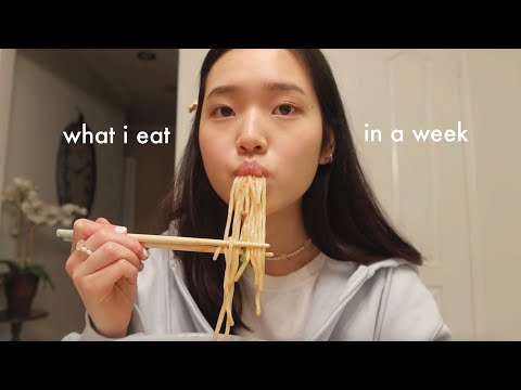 what i eat in a week pt 9 (spring break edition + korean food)