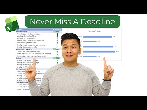 How to create a progress tracker in Excel | Never Miss a Deadline Again