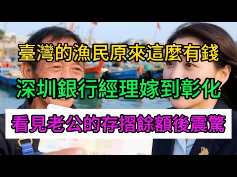 「臺灣的漁民原來這麼有錢？」深圳銀行經理嫁到彰化，看見老公的存摺餘額後震驚：這比我在深圳賺得還多！