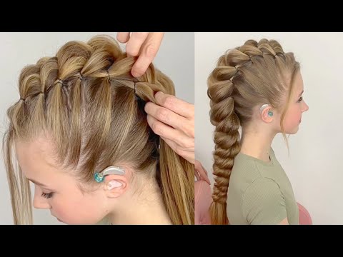 Simple Edgy Mohawk Braid With Just Elastics!