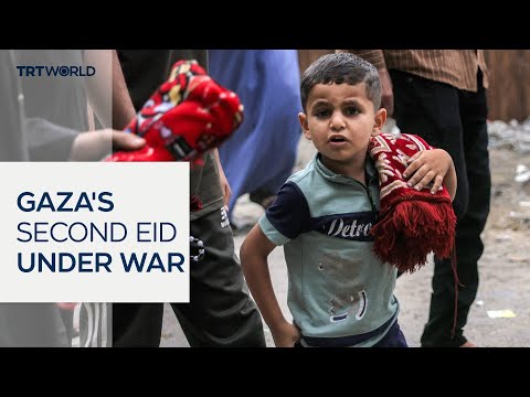 Palestinians in Gaza mark their second Eid amid war and displacement