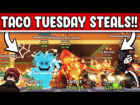 I STOLE INSANE LOOT DURING TACO TUESDAY WITH "BEANIE METHOD!!" | STEAL A BRAINROT