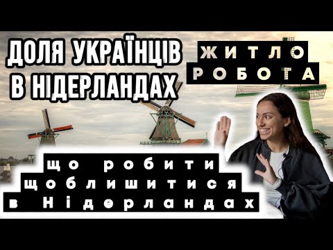 Доля українців в Нідерландах/ прихисток  та робота 2025.Чи залишать українців  після війни.