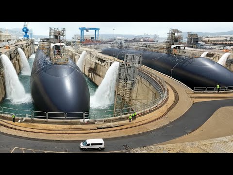 Inside Super-Secure Shipyard Docking US Navy Billion $ Nuclear Submarines