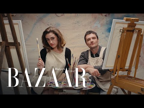 Rachel Sennott & Josh Hutcherson Get Creative Talking 'I Love LA' | Portrait Mode | Harper’s Bazaar