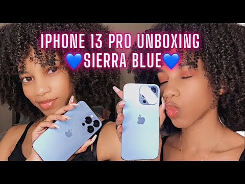 iPHONE 13 PRO SIERRA BLUE UNBOXING | Testing the Camera + Set Up