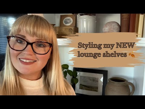 Styling My NEW Lounge Shelves | Cottage-core Aesthetic
