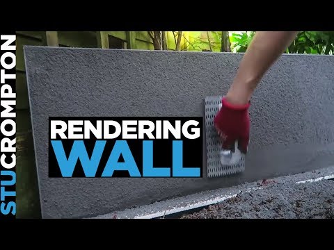 Rendering a wall in grey - Scratch coat rendering