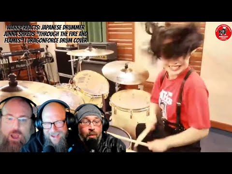 WARRP Reacts: Japanese Drummer JUNNA SHREDS “Through The Fire And Flames” | DragonForce Drum Cover
