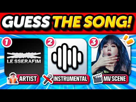🎶 Guess the Kpop Song by 3 Clues! (Artist + Inst + MV Scene) ⭐ ANSWER - KPOP QUIZ 🎧