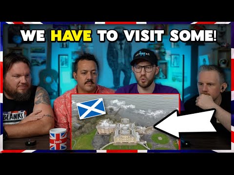 Americans React To AMAZING Castles of Scotland | LETS GO!