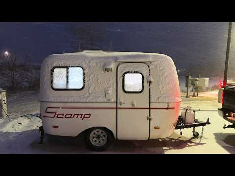 Surviving a Blizzard in a Mini Camper