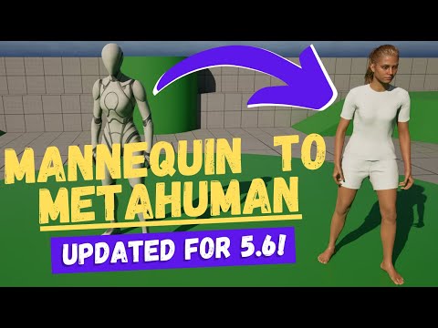 How To Replace The Mannequin With A Metahuman - Unreal Engine 5.6 Metahuman Tutorial