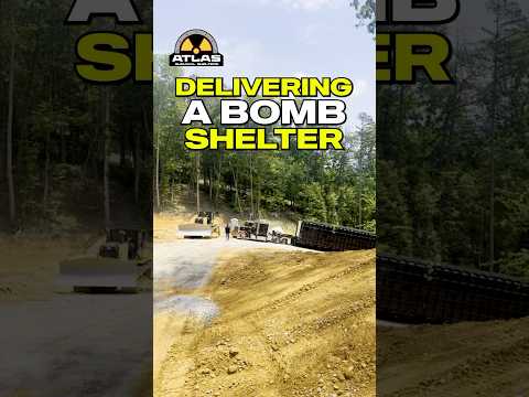 Delivering a BOMB SHELTER #atlassurvivalshelters