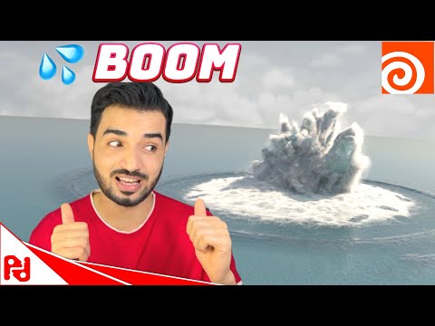 Under water explosion using flip Houdini 20