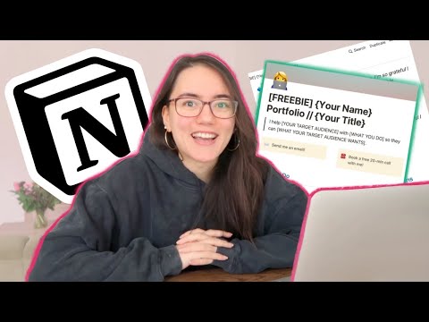 how to create a freelance portfolio using Notion (+ free template & step by step walkthrough)