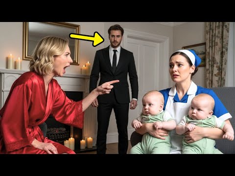 MILLONARIO FINGIÓ VIAJAR PARA PONER A PRUEBA A LA NOVIA CON LOS GEMELOS… HASTA DESCUBRIR LA VERDAD.