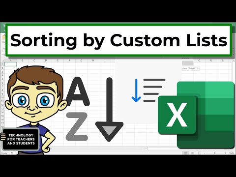 Sorting by Custom Lists in Excel