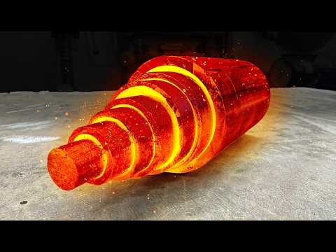 Forging Damascus from a Simple Tube – Sharp Beauty in Metal