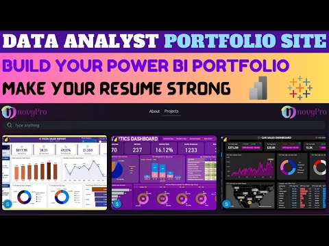 Create a Data Analyst Portfolio Site | Build Powerful Resume | Power BI Portfolio