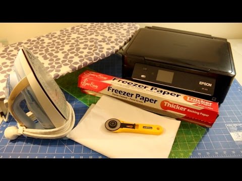 How to Print on Fabric with an Inkjet Printer and Freezer Paper - Washable as Well!