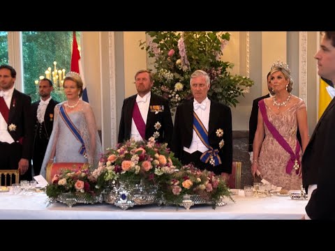 Staatsbanket in België: Willem-Alexander over K3, vriendschap en oorlog én Max Verstappen