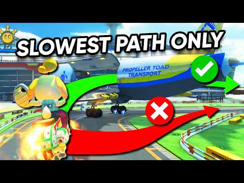 Can I WIN by Taking the SLOWER Path? | Mario Kart 8 Deluxe