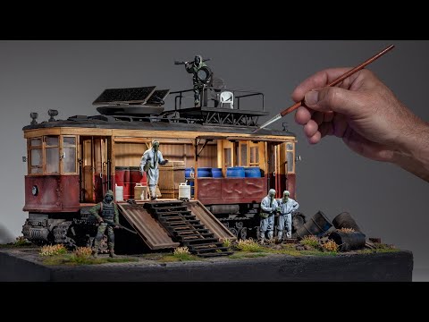 Apocalypse Survivors Search A Contaminated World For Supplies | #diorama  | #scalemodel