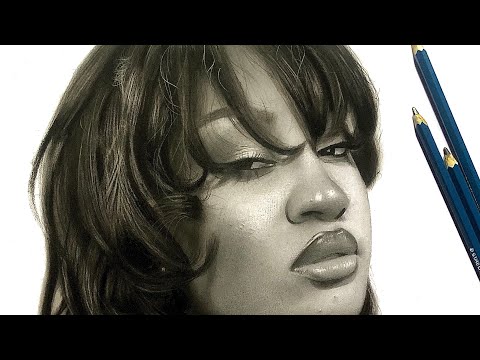 How to Draw Hyper Realistic Face - Timelapse