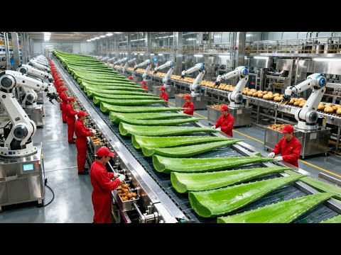 Inside the Factory In The Future: How Refreshing Aloe Vera Juice is Made (Full Process)