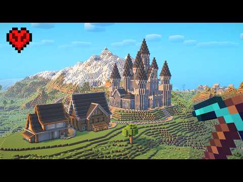 From nothing to a Castle in Hardcore Minecraft