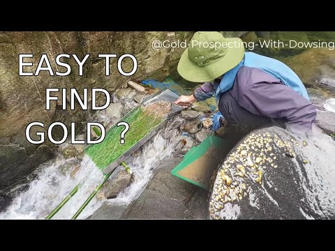 Dowsing Finds Gold Motherlode at a Waterfall! Running My Homemade Sluice Box (200g Haul)