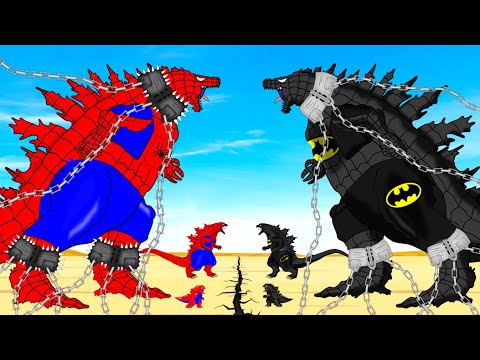 Evolution Of SPIDERMAN GODZILLA vs Evolution Of BATMAN GODZILLA : Returning From The Dead SECRET!