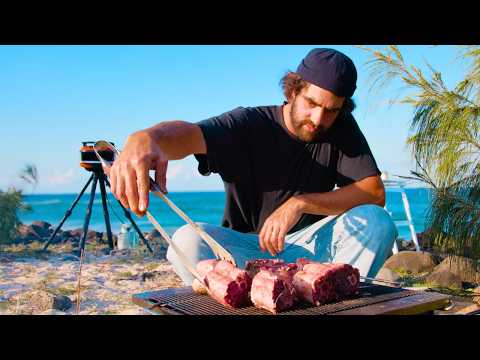 Relaxing Slow-Cooked Roo Stew on the Beach in the Gozney Tread