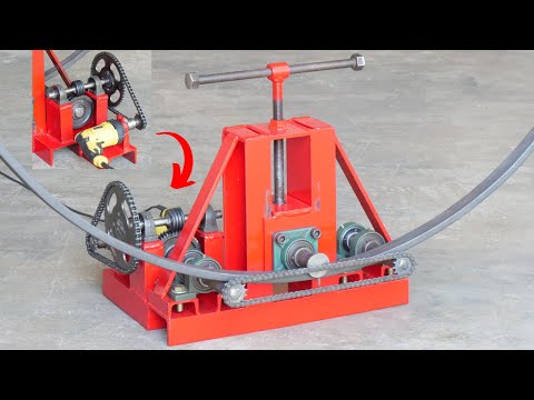 How To Make A Metal Bender Using Drill Machine | Simple Homemade Roller Bender | DIY