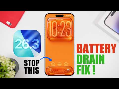 iOS 26.3 - How To FIX Battery DRAIN on iPhone !