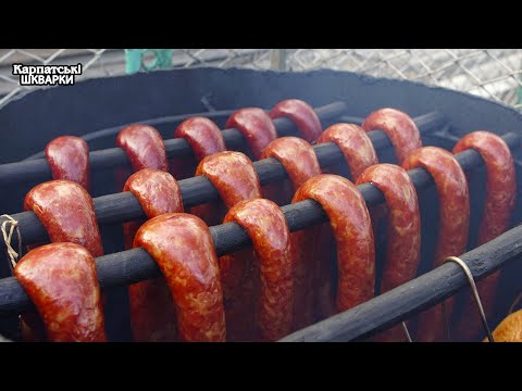 HOMEMADE SMOKED SAUSAGE — LOTS OF MEAT, NATURAL SPICES AND SMOKE FROM A REAL SMOKER (CHRISTMAS)