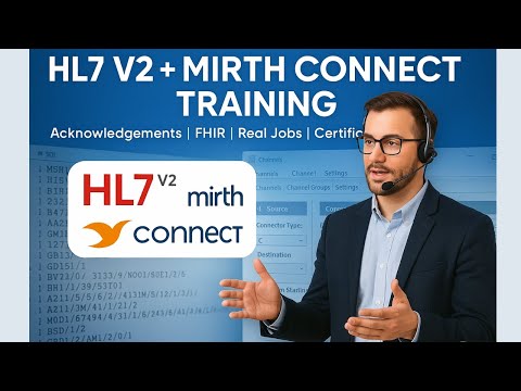 "HL7 V2 + Mirth Connect Training Full Overview | Acknowledgements, Conformance, Jobs, FHIR & More"