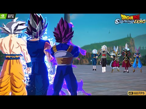 Ultra Goku & Vegeta Vs Gods & Angel! Dragon Ball Sparking ZERO 