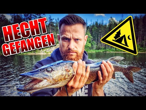2 Tage BIWAK in Schweden - Hecht gefangen Bushcraft angeln Overnighter Übernachtung | Fritz Meinecke