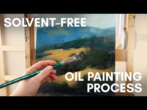 Solvent-Free painting in oils | Non-toxic oil painting tutorial