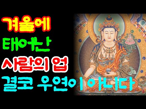 12월에 태어난 사람, 전생의 업이 특별하다ㅣ불교철학ㅣ부처님말씀